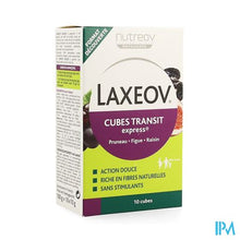 Afbeelding in Gallery-weergave laden, Laxeov Transit Pruim-vijg-druif Blokjes 10x10g
