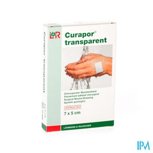 Curapor Transparant Steriel 7cmx 5cm 5 13099