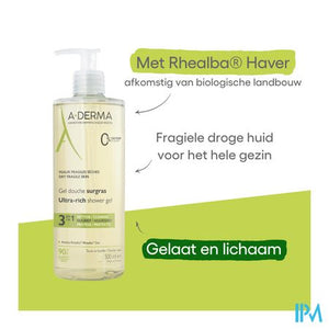 Aderma Douchegel Overvet 500ml