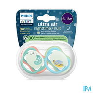 Philips Avent Fopspeen +6m Air Night Aap/camel. 2