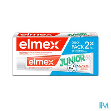 Charger l&#39;image dans la galerie, Elmex A/caries Junior Tandpasta 6-12j Tube 2x75ml
