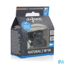 Afbeelding in Gallery-weergave laden, Difrax Fopspeen Natural 18m+ Uni/pure D.blauw/even
