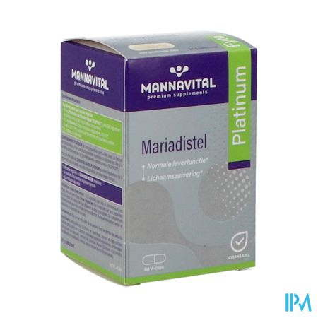 Mannavital Mariadistel Platinum V-caps 60