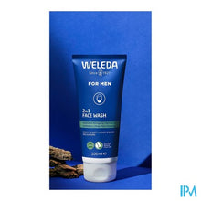 Afbeelding in Gallery-weergave laden, Weleda Men 2in1 Reinigingsgel Gezicht&amp;baard 100ml
