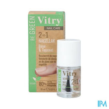 Load image into Gallery viewer, Nagellak Be Green 2&amp;1 Base &amp; Top Coat 10ml
