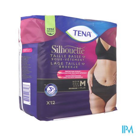 Tena Silhouette Plus Noir Lage Taille M 12 780203