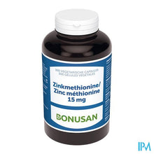 Afbeelding in Gallery-weergave laden, Zinkmethionine 15mg Caps 300 Bonusan
