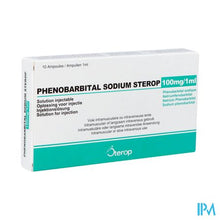 Load image into Gallery viewer, Phenobarbital Sod. Sterop 100mg/1ml Opl Inj Amp 10
