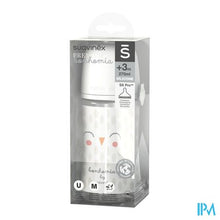 Charger l'image dans la galerie, Suavinex Bonhomia Bottleglas Sili.feath.beige240ml
