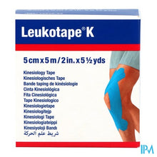 Afbeelding in Gallery-weergave laden, Leukotape K Kleefwindel Elast Lichtblauw 5cmx5m 1
