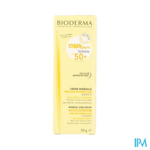 Bioderma Abc Derm Solaire Ip50+ Mineral Creme 50g