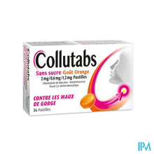 Charger l'image dans la galerie, Collutabs Suikervri Sinaasappelsmaak 2mg/0,6mg/1,2mg Zuigtabletten
