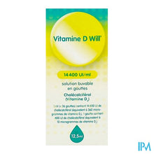 Charger l'image dans la galerie, Vitamine D Will 14400ie Druppels Oraal Opl 12,5ml
