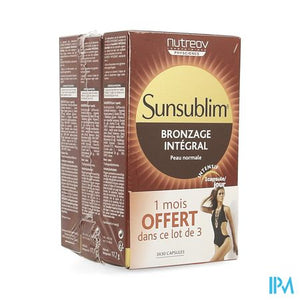 Sunsublim Integraal Bruinen Tripack Caps 3x30