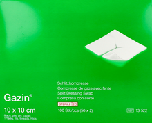 Charger l'image dans la galerie, Gazin Cp Fendue Steriel 10x10cm 8p 2x50 13522

