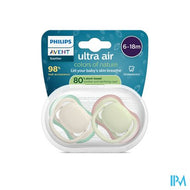 Philips Avent Fopspeen +6m Air Olive/beige 2