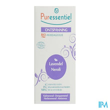 Afbeelding in Gallery-weergave laden, Puressentiel Mass.olie Lavendel-neroli Bio 100ml
