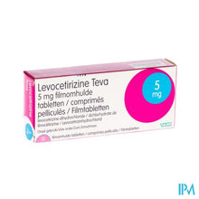 Load image into Gallery viewer, Levocetirizine Teva 5mg Comp 10
