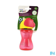 Charger l&#39;image dans la galerie, Philips Avent Drinkbeker Rietje Girl Roze 300ml SCF798/02
