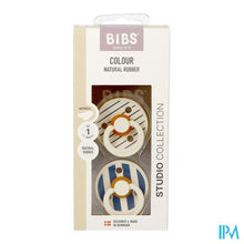 Afbeelding in Gallery-weergave laden, Bibs 1 Fopspeen Anatomic Studio Duo Pin Steel Blue
