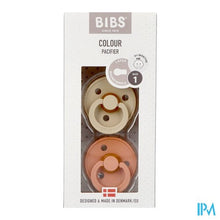 Afbeelding in Gallery-weergave laden, Bibs 1 Fopspeen Duo Vanilla Peach

