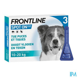 Frontline Spot On Hond 10-20kg Pipet 3x1,34ml