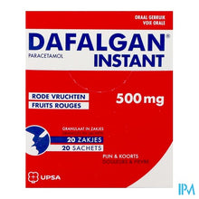 Afbeelding in Gallery-weergave laden, Dafalgan Instant Rode Vruchten 500mg Gran Zakje 20
