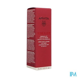 Apivita Wine Elixir A/rimpel Oog+lipcreme 15ml