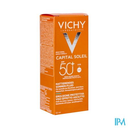 Vichy Cap Sol Gezichtscreme Dry Touch Spf50+ 50ml