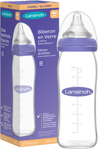 Lansinoh Zuigfles Glas + Speen 240ml 4