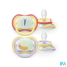 Load image into Gallery viewer, Philips Avent Fopspeen +0m Air Night Vlinder/rups2
