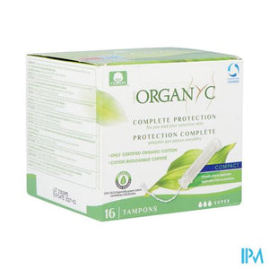 Organyc Tampon Compact Super Bio Katoen 16