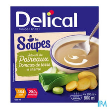 Afbeelding in Gallery-weergave laden, Delical Soupe Veloute Poireaux Pdt &amp; Creme 4x200ml
