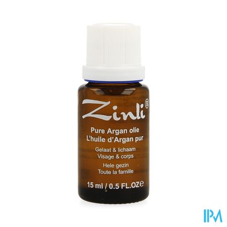 Zinli Arganolie Puur N/geraff. 15ml