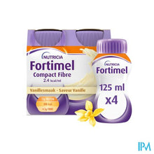 Afbeelding in Gallery-weergave laden, Fortimel Compact Fiber 2.4kcal Vanille 4x125ml
