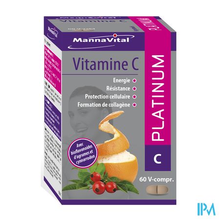 Mannavita Vitamine C Platinum V-comp 60