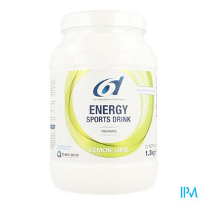 6d Sixd Energy Sports Drink Lemon Lime Pdr 1,3kg