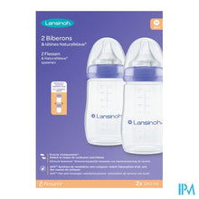 Afbeelding in Gallery-weergave laden, Lansinoh Zuigfles Natural Wave 2x240ml
