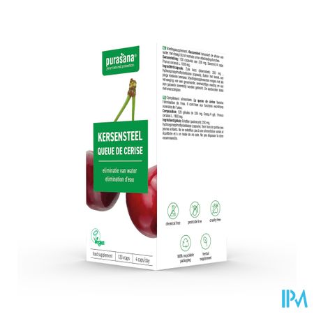 Purasana Vegan Kersensteel Caps 120x250mg