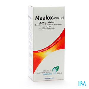 Maalox Antacid 220/380 Susp Oraal 355ml