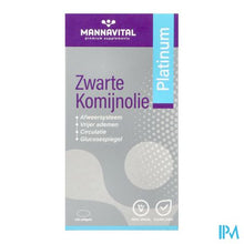 Charger l'image dans la galerie, Mannavital Zwarte Komijnolie Platinum Softgels 120
