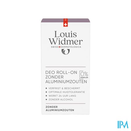 Widmer Deo Roll-on Zonder Aluminiumzouten Zonder Parfum 50ml