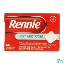 Afbeelding in Gallery-weergave laden, Rennie Mint Z/suiker Zuigtabl 60
