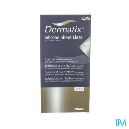 Dermatix Silicone Sheet Clear Adh 4x13cm 1