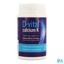 Afbeelding in Gallery-weergave laden, D-vital Calcium K Caps 180
