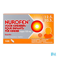 Afbeelding in Gallery-weergave laden, Nurofen Kind 125mg Suppo 10x125mg
