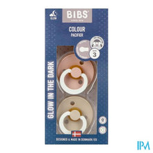 Afbeelding in Gallery-weergave laden, Bibs 3 Fopspeen Duo Glowindark Vani/blush 2
