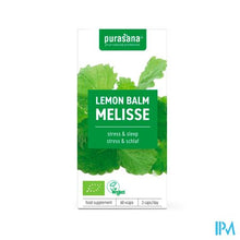 Load image into Gallery viewer, Purasana Vegan Melisse 300mg Bio V-caps 60
