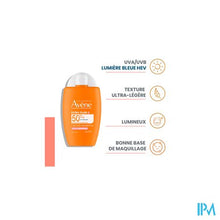 Load image into Gallery viewer, Avene Zon Spf50+ Ultra Fluid Eclat Radiance 50ml
