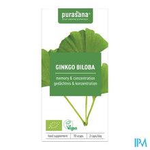 Afbeelding in Gallery-weergave laden, Purasana Vegan Ginkgo Biloba V-caps 70 Be-bio-02
